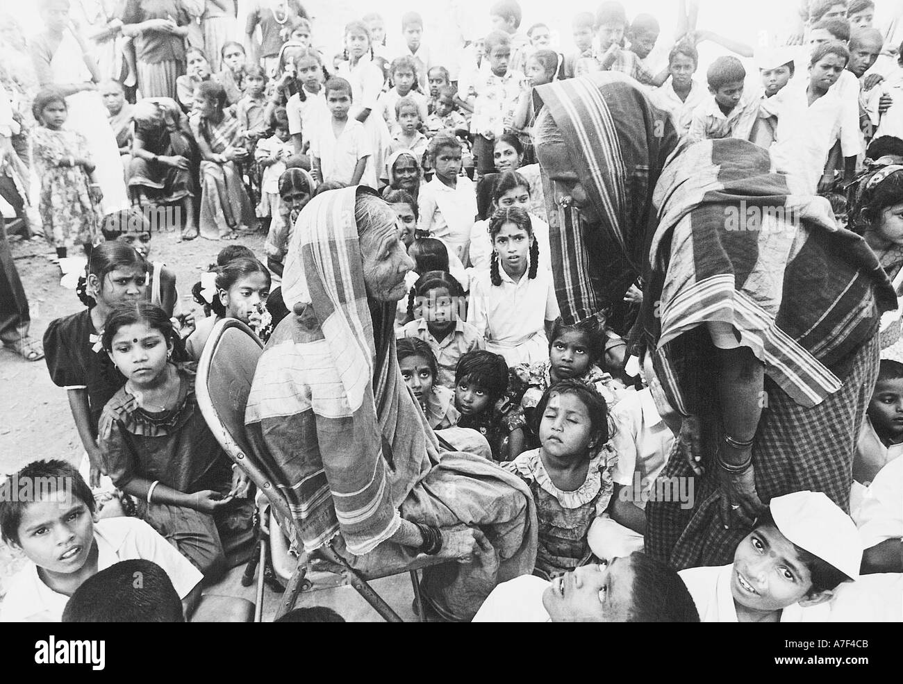 Le immagini in bianco e nero degli anni '1900 della vita indiana in India Foto Stock