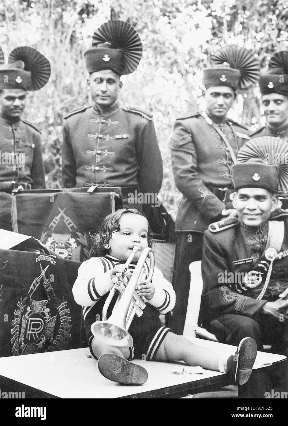 Le immagini in bianco e nero degli anni '1900 della vita indiana in India Foto Stock