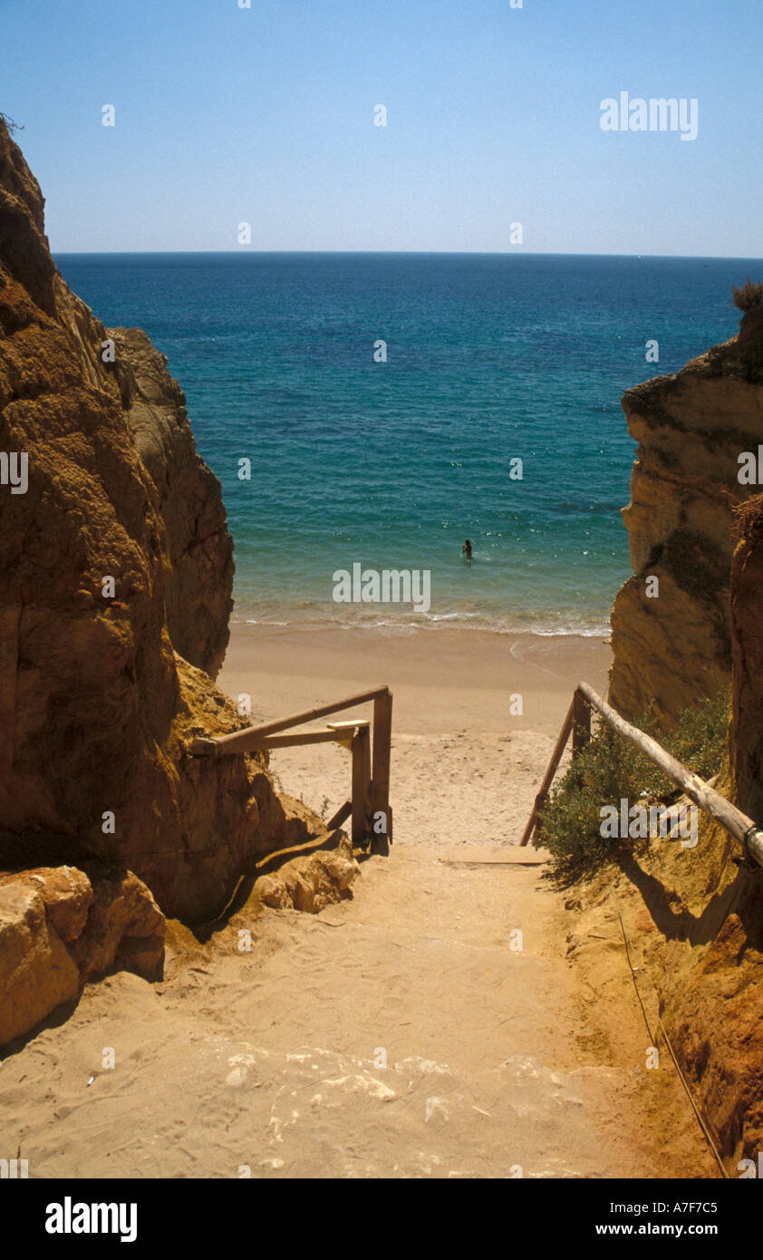 Praia da Rocha Algarve Portogallo Foto Stock