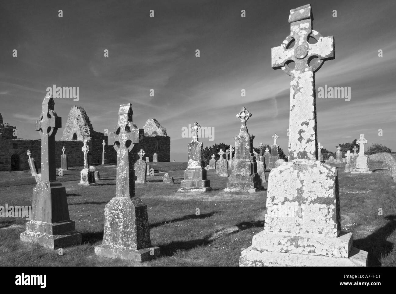 L'Irlanda nella Contea di Offaly Clonmacnoise Foto Stock L'Irlanda nella Contea di Offaly Clonmacnoise Foto Stock