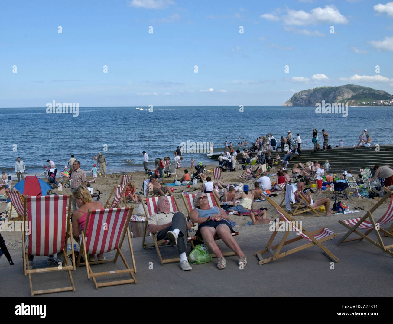Llandudno fronte mare del Nord del Galles Foto Stock