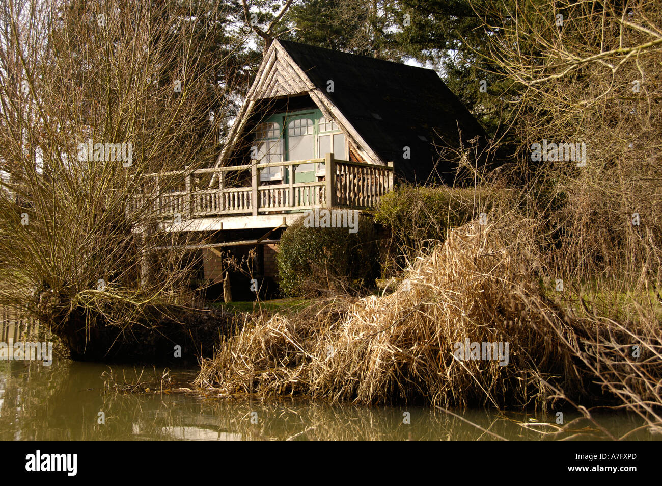Il Boathouse sul fiume Cherwell in Summertown, Oxford Foto Stock