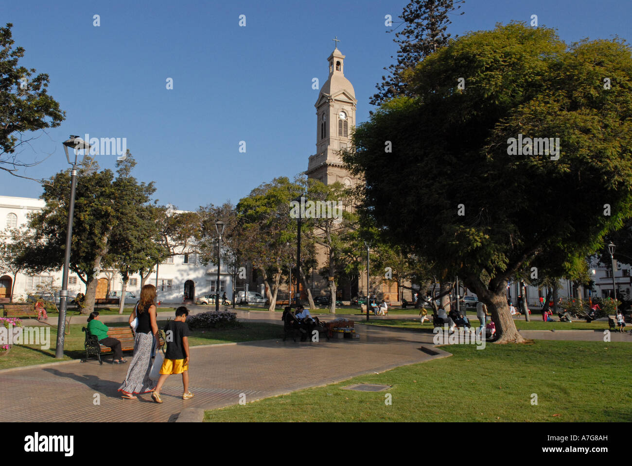 Città di La Serena in Cile Foto Stock