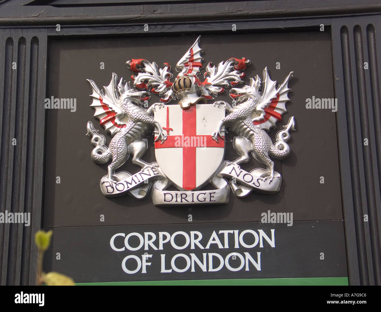 Corporation of London Sign & logo Foto Stock