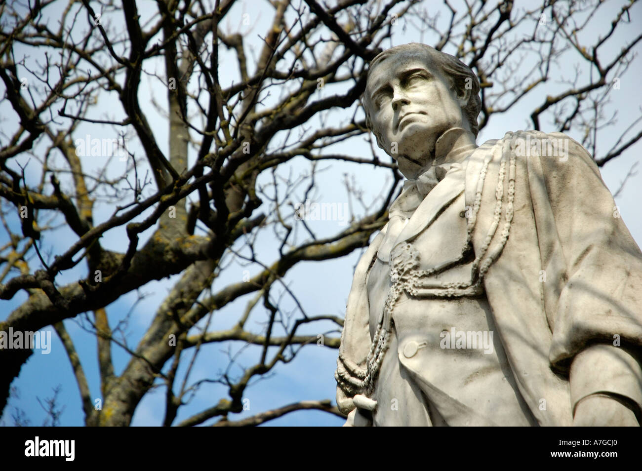 Statua di Sir John Cordy Burrows 3 volte sindaco di Brighton Brighton Sussex England, Regno Unito, foto e testo 18/03/06. Foto Stock