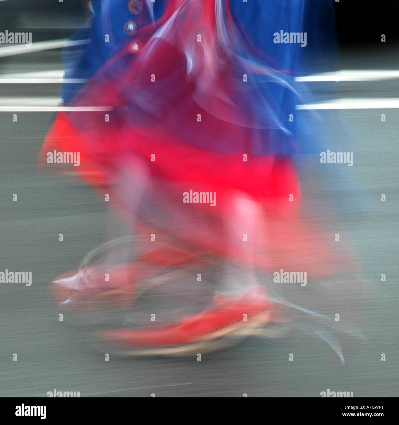 Intasare Morris Ballerina in azione Foto Stock