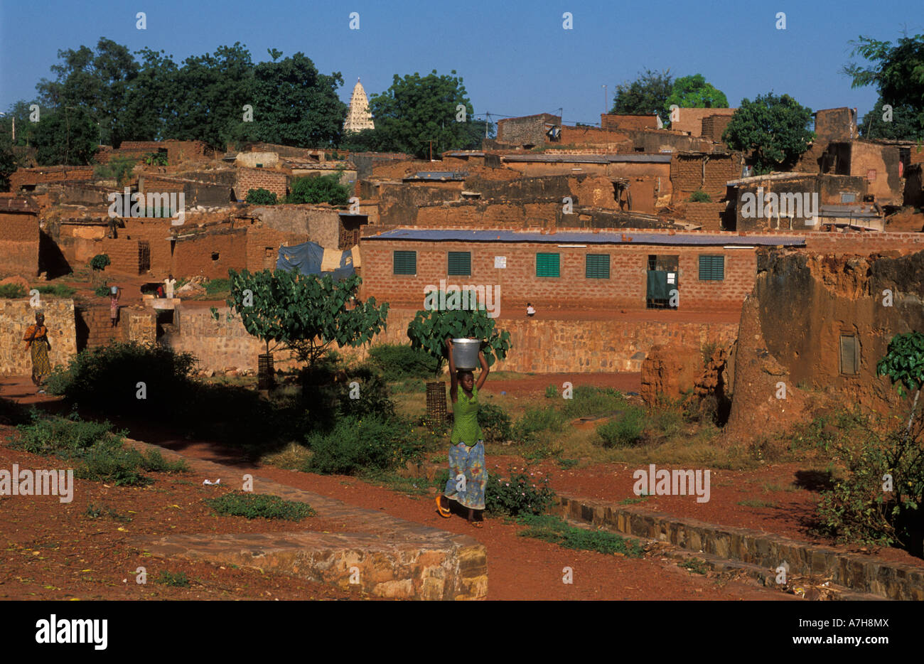 Kibidwe district è la vecchia parte della città di Bobo Dioulasso, il Burkina Faso Foto Stock