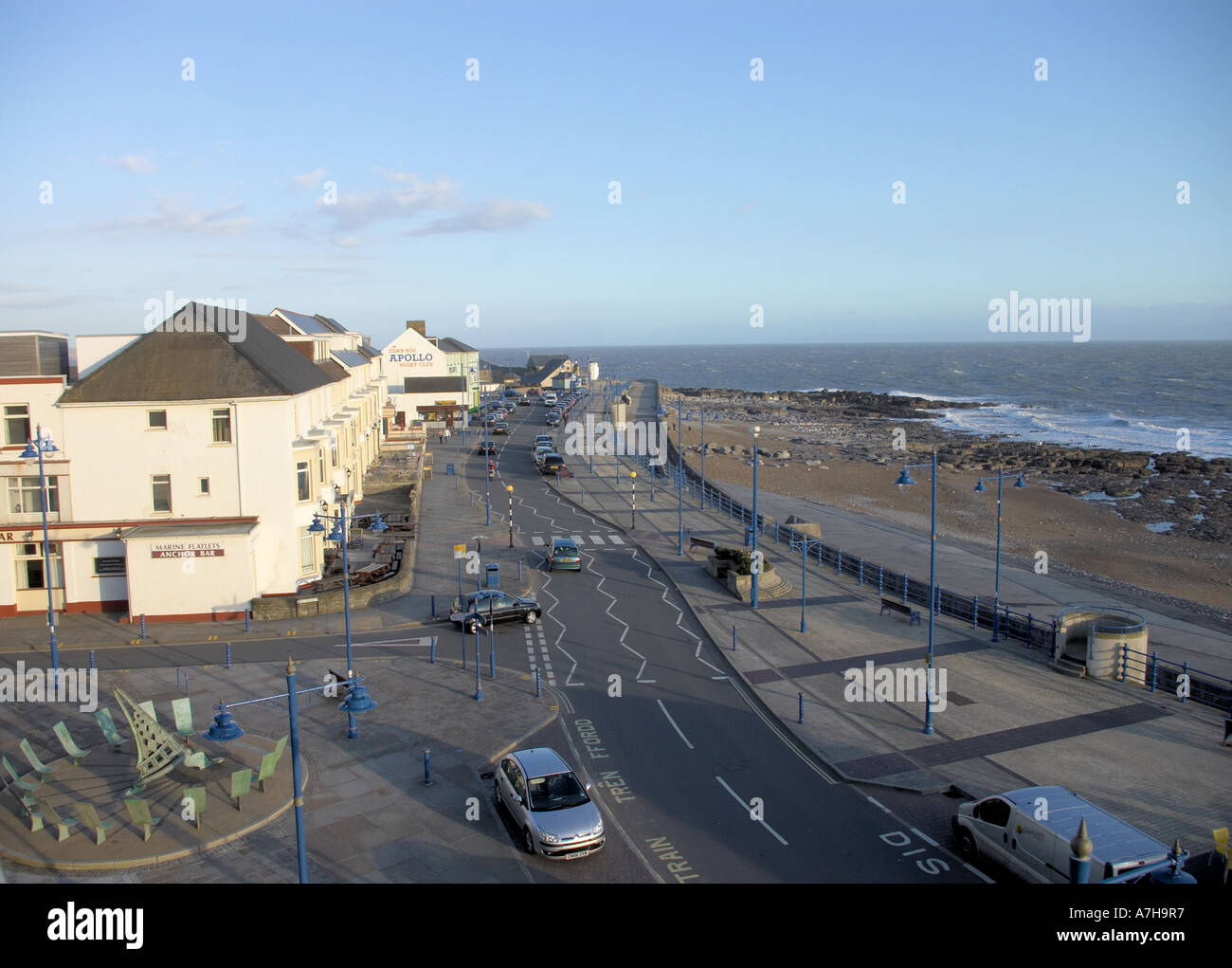 La spianata di Porthcawl nel Galles del Sud Foto Stock