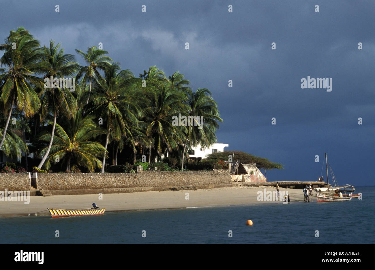 Shela Beach, Lamu, Kenya Foto Stock