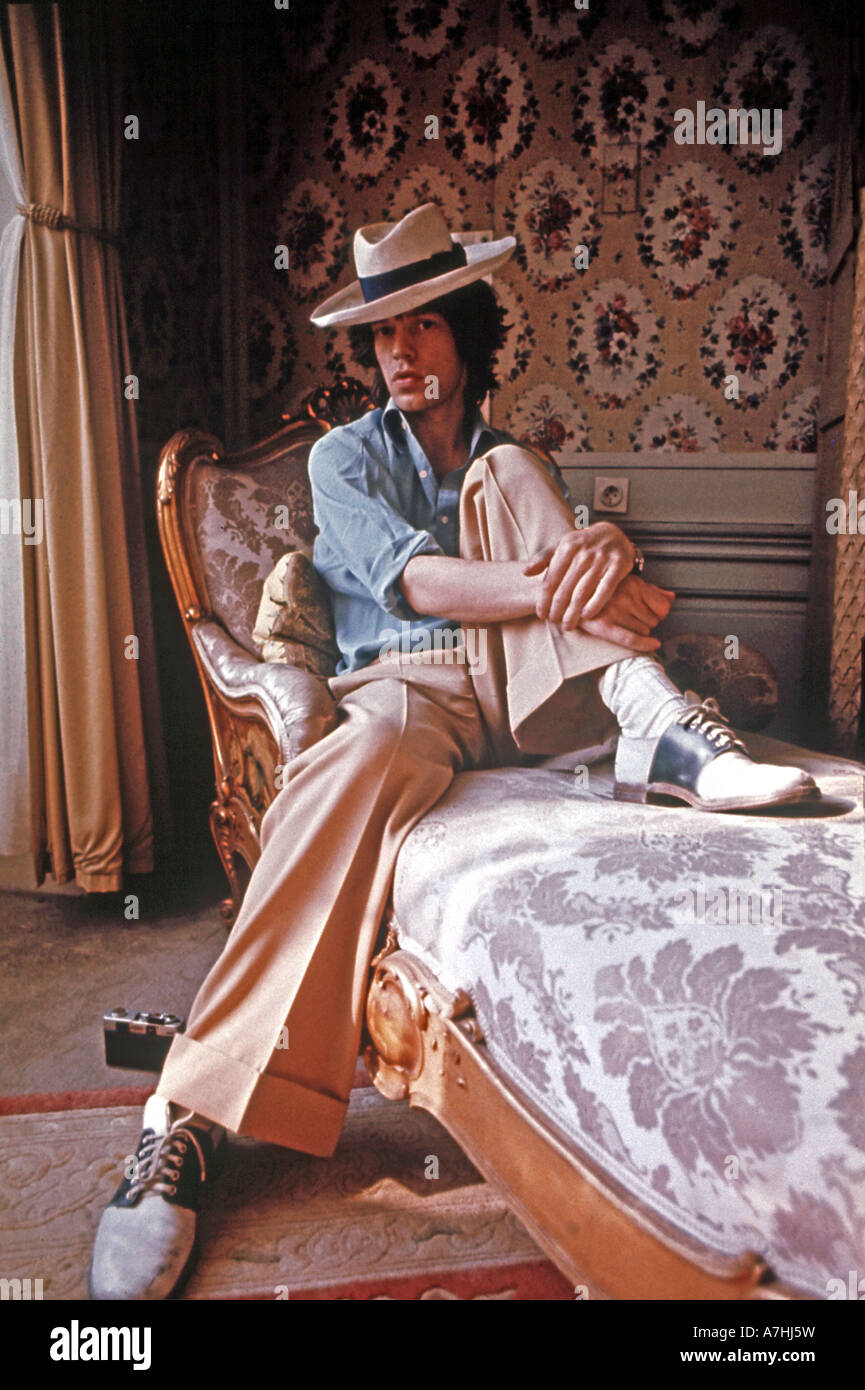 ROLLING STONES - Mick Jagger circa 1975 Foto Stock