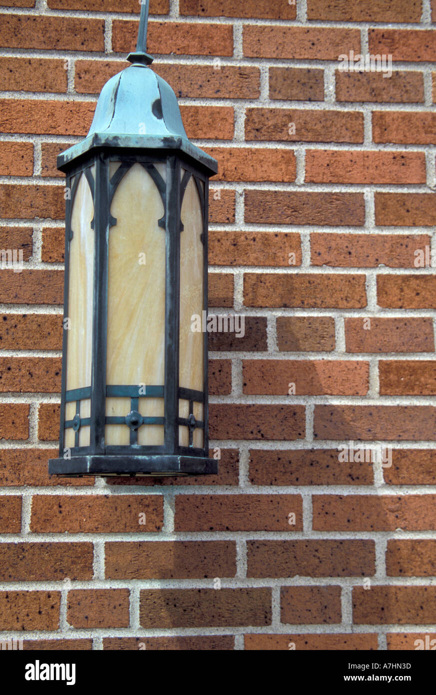 NA, STATI UNITI D'AMERICA, Michigan, Ottawa County, Olanda, Christian Chiesa Riformata, lampada dettaglio Foto Stock