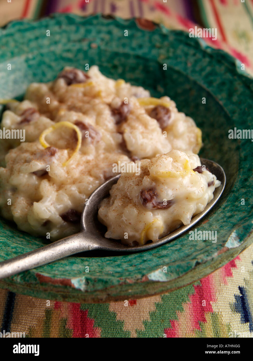 Una ciotola di messicani Arroz con leche cibo editoriale Foto Stock