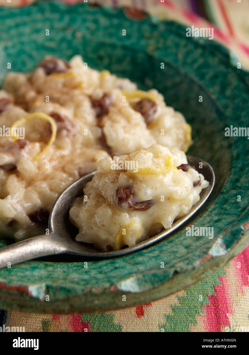 Una ciotola di messicani Arroz con leche cibo editoriale Foto Stock
