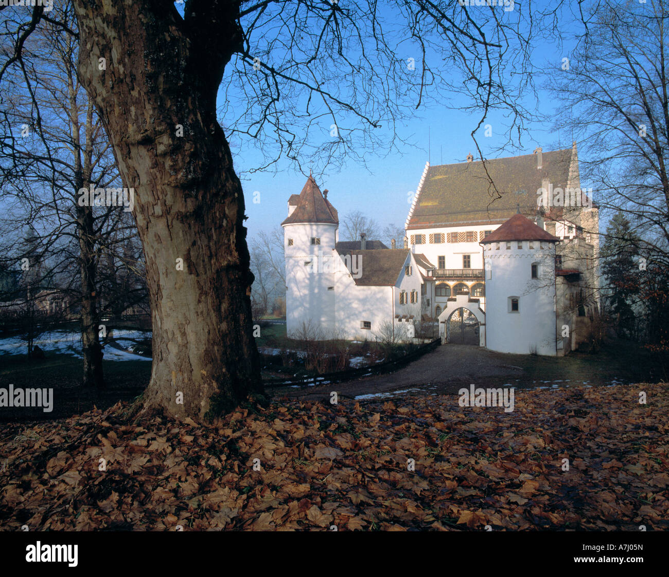 Renaissanceschloss Syrgenstein in Hergatz-Syrgenstein, Allgaeu, Schwaben, Bayern Foto Stock