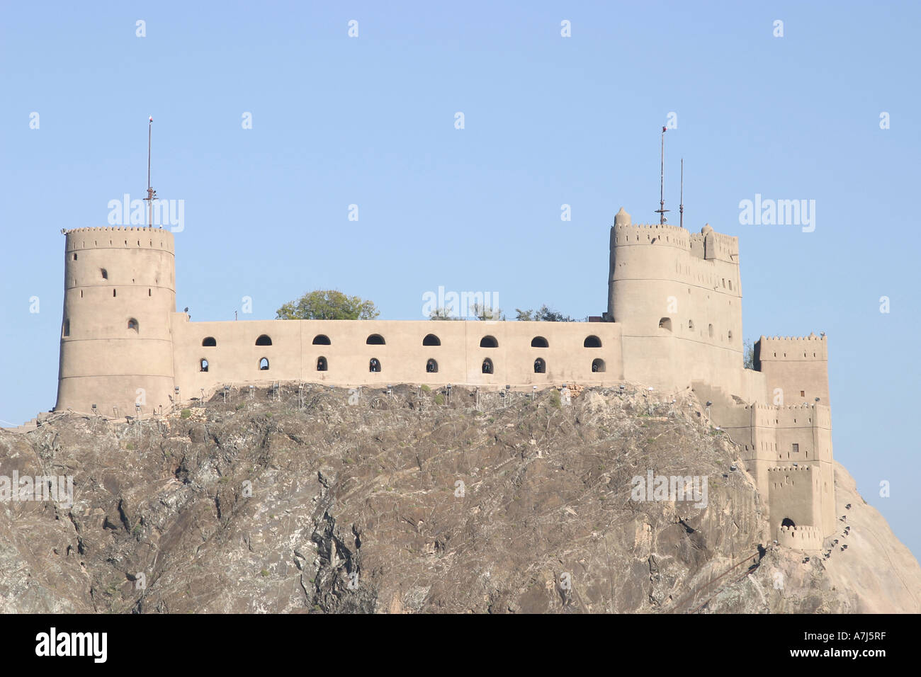 Forte Portoghese, Muscat Oman Foto Stock