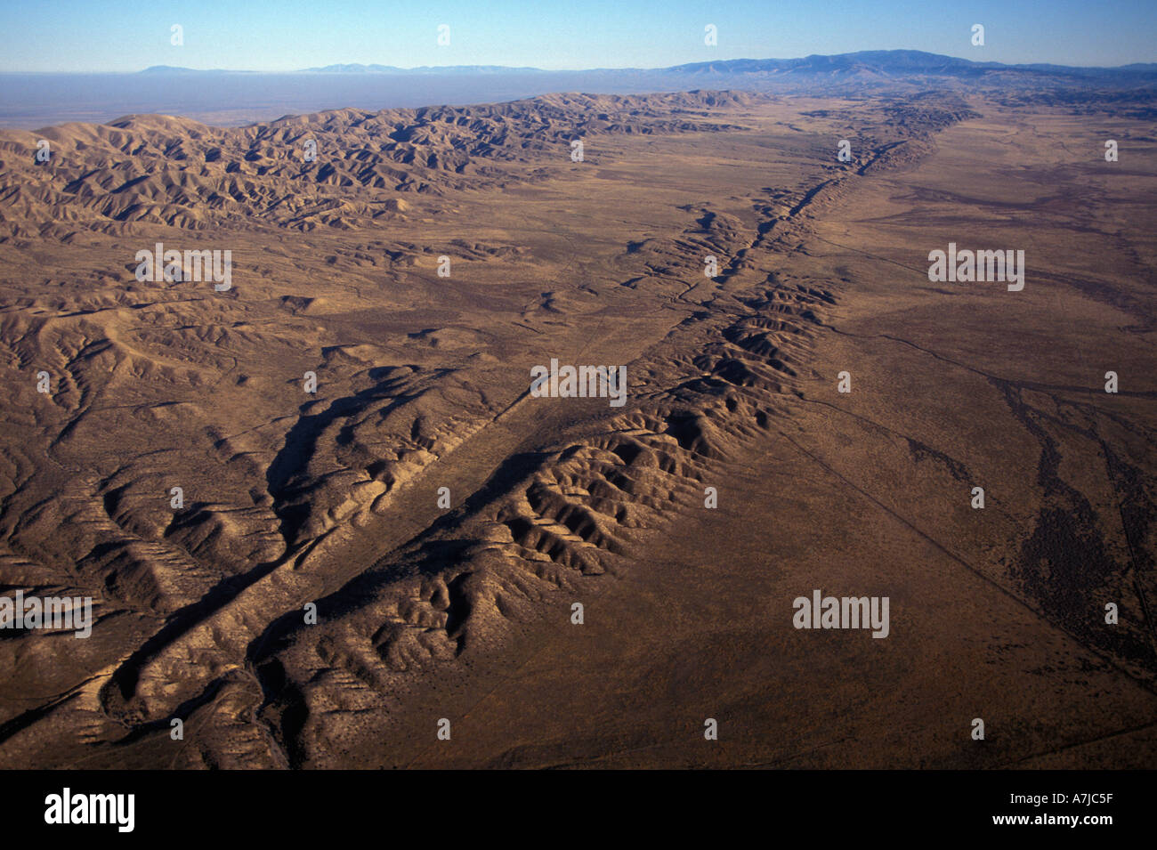 SAN ANDREAS ANOMALIA, Antenna di anomalia in Carrizo Plain, California Centrale Foto Stock