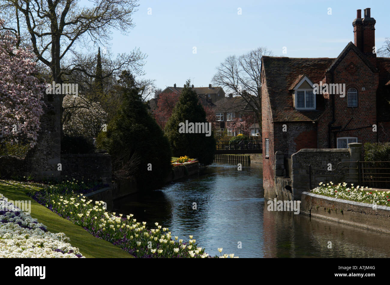 Westgate Gardens Canterbury Kent England Foto Stock