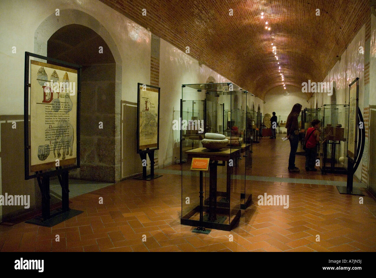 Museo della cultura corridoio Messico Oaxaca Foto Stock