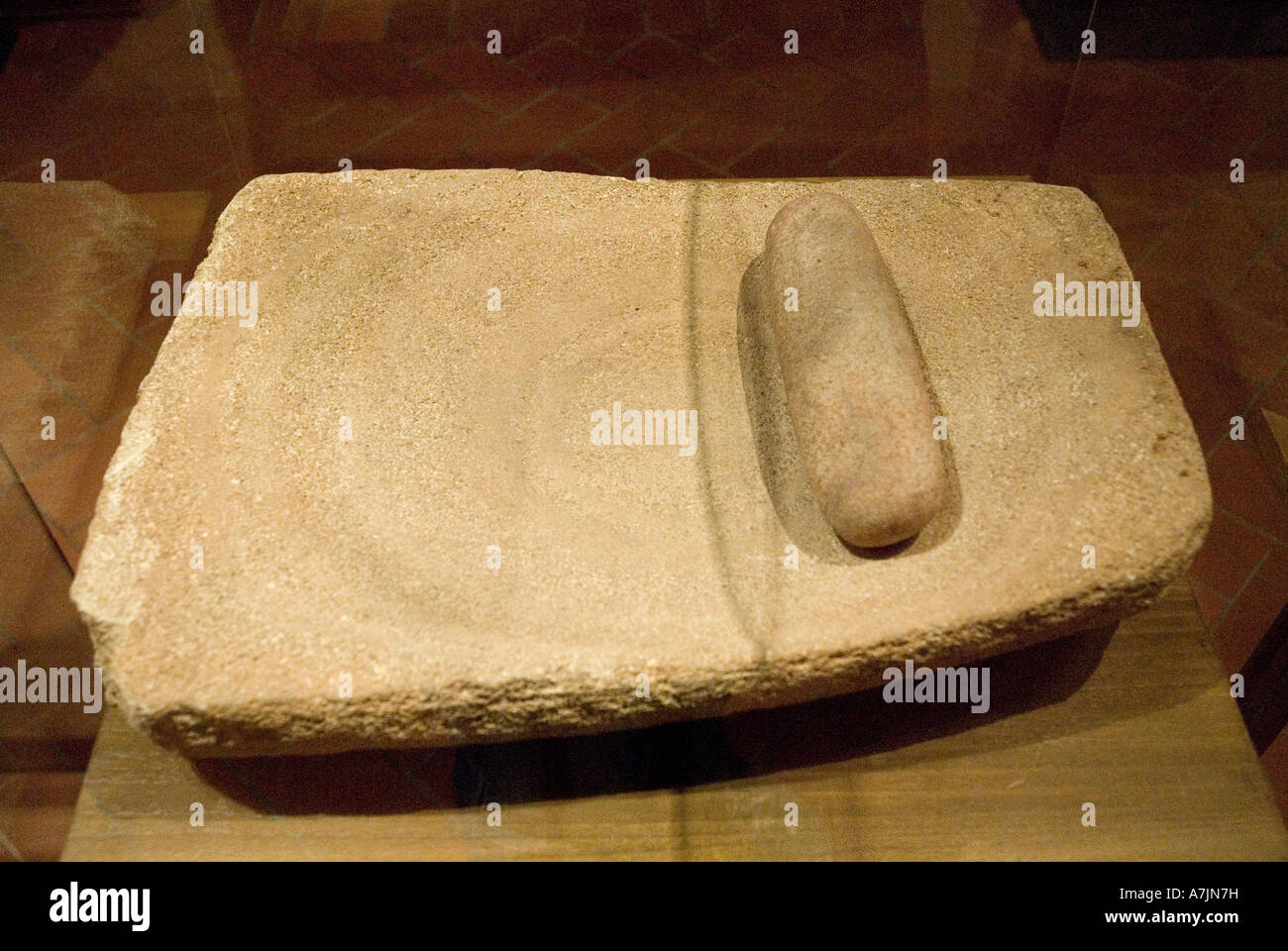 Museo della cultura della pietra Messico Oaxaca Foto Stock