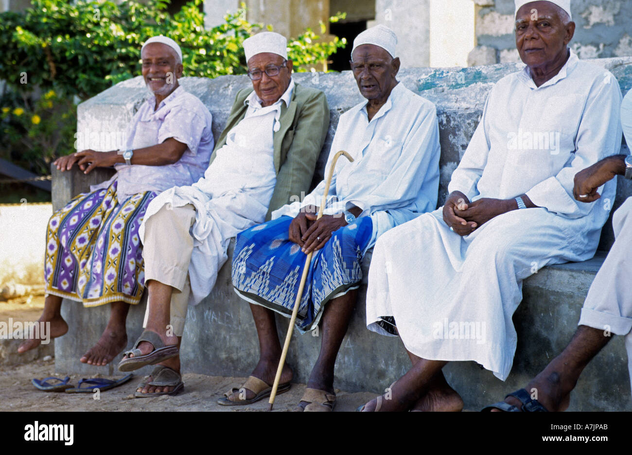 Lamu Swahili persone in Kenia Foto Stock