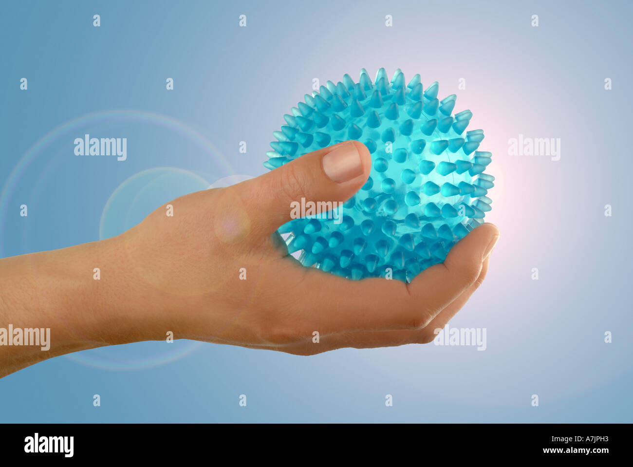 Massageball Massageball hedgehog Igel Foto Stock