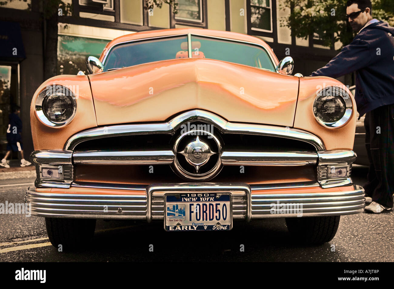 1950 classic vintage automobile Ford Foto Stock