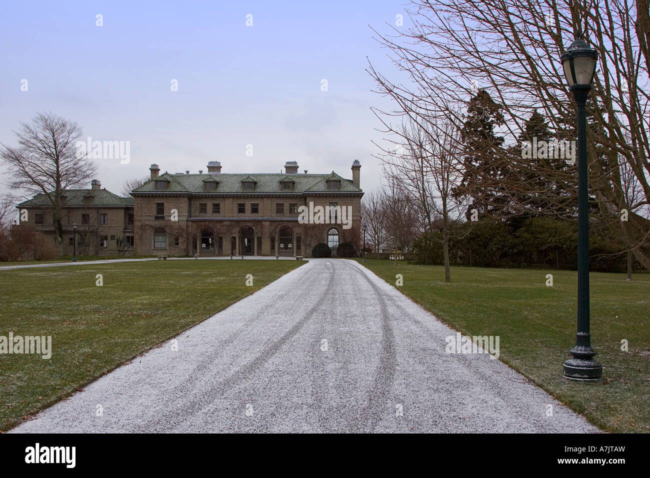 Eolia, il mansion a Harkness Memorial parco dello stato sul Long Island Sound costa in Waterford CT Foto Stock