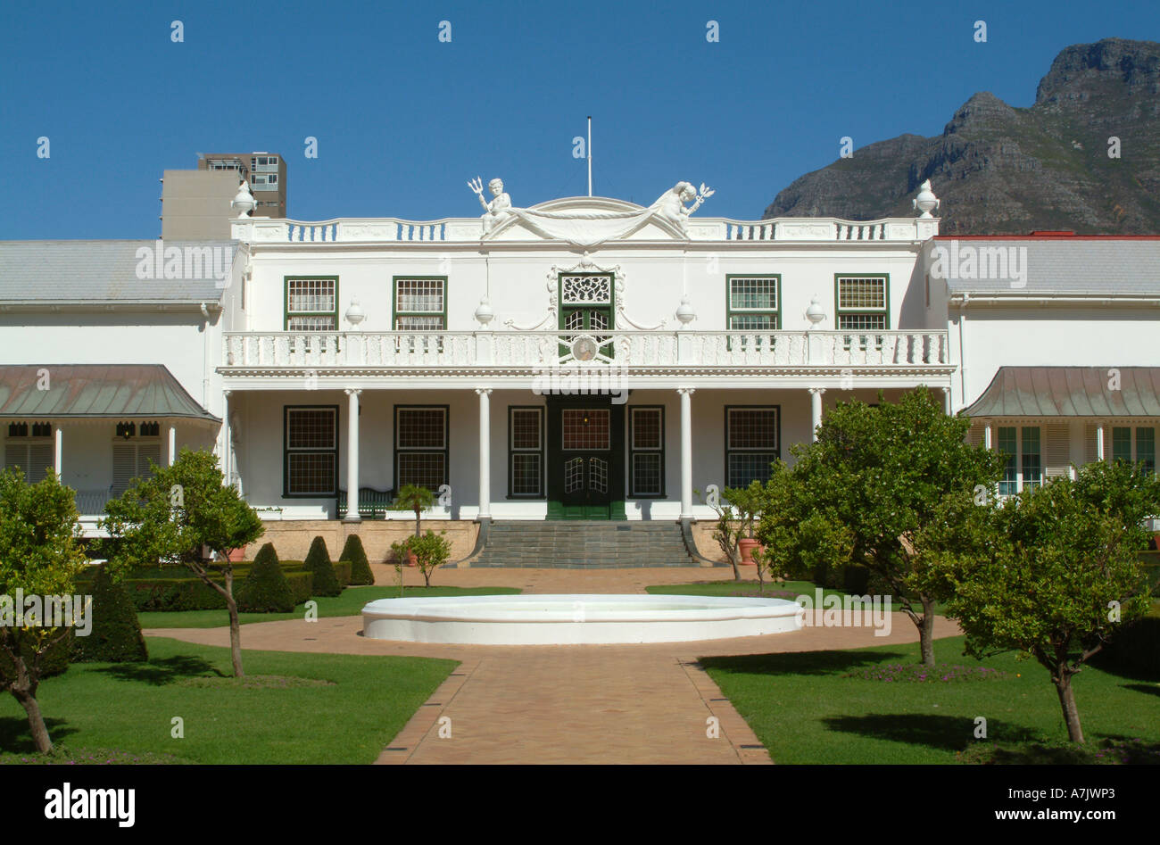 La splendida residenza dei presidenti in Companys Gardens Cape Town Sudafrica Foto Stock
