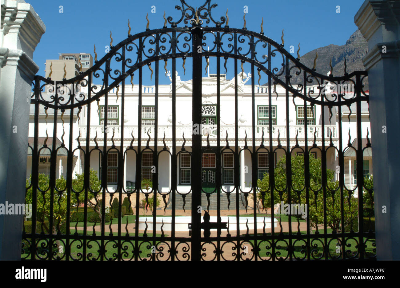La splendida residenza dei presidenti in Companys Gardens Cape Town Sudafrica Foto Stock