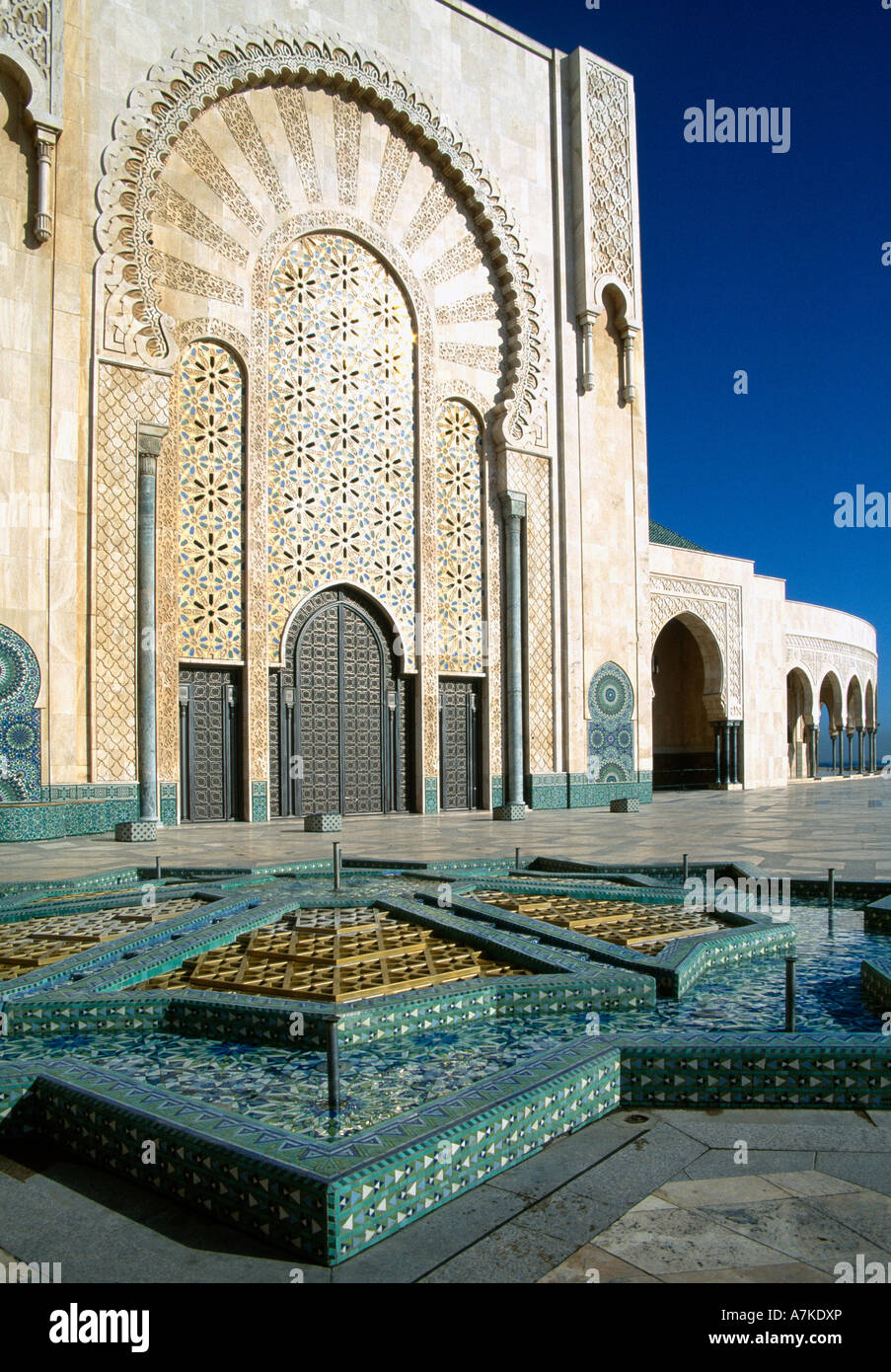 Moschea di Hassan II. Casablanca. 1986. Architetto: Michel Pinseau Foto Stock