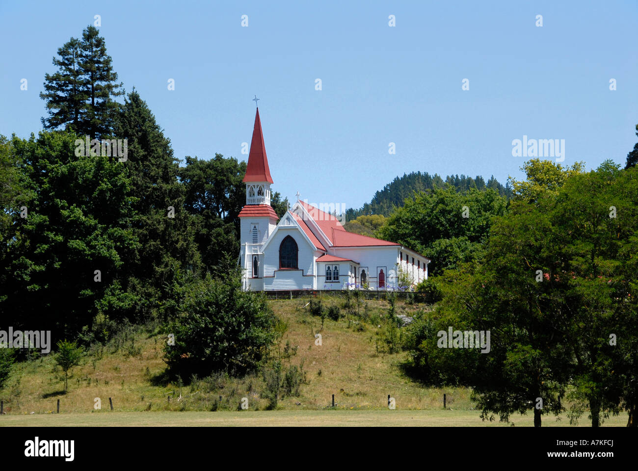 Chiesa Opape Isola del nord della Nuova Zelanda Foto Stock