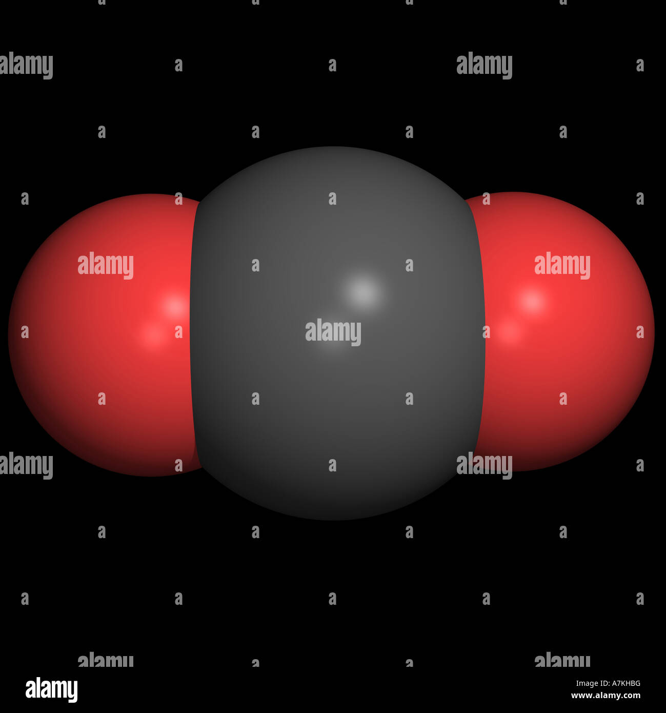 Molecola di biossido di carbonio Foto Stock