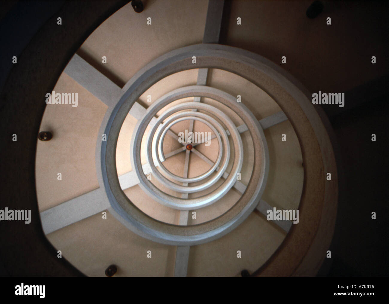 La ricerca di una scala a spirale Foto Stock