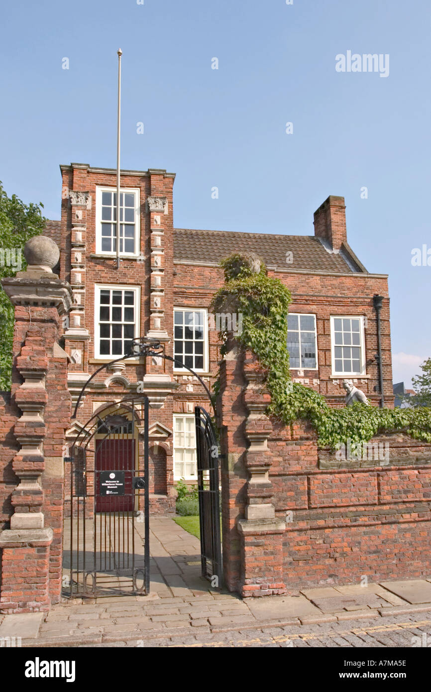 Hull Kingston-upon-Hull UK William Wilberforce House High Street Foto Stock