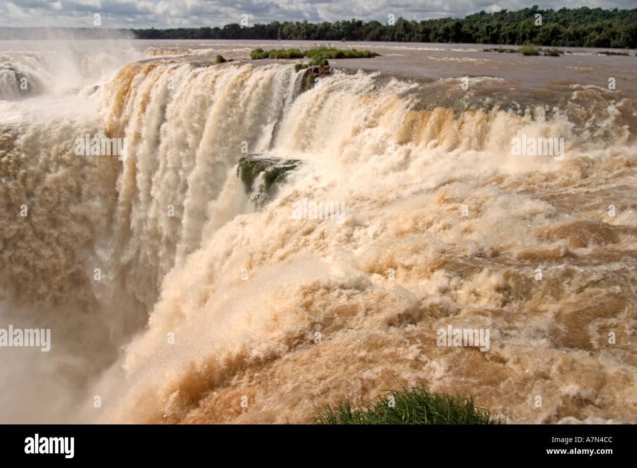 Brasile Argentina Panama border Parco Nazionale di Iguazu Iguazu Falls Foto Stock