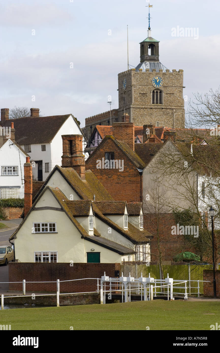 Finchingfield Essex REGNO UNITO Marzo Foto Stock