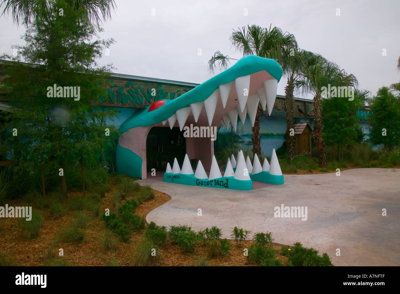 Edificio Gatorland Foto Stock