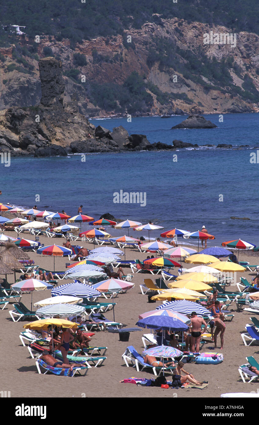 Isole Baleari Spagna, Ibiza, Figueral beach Foto Stock