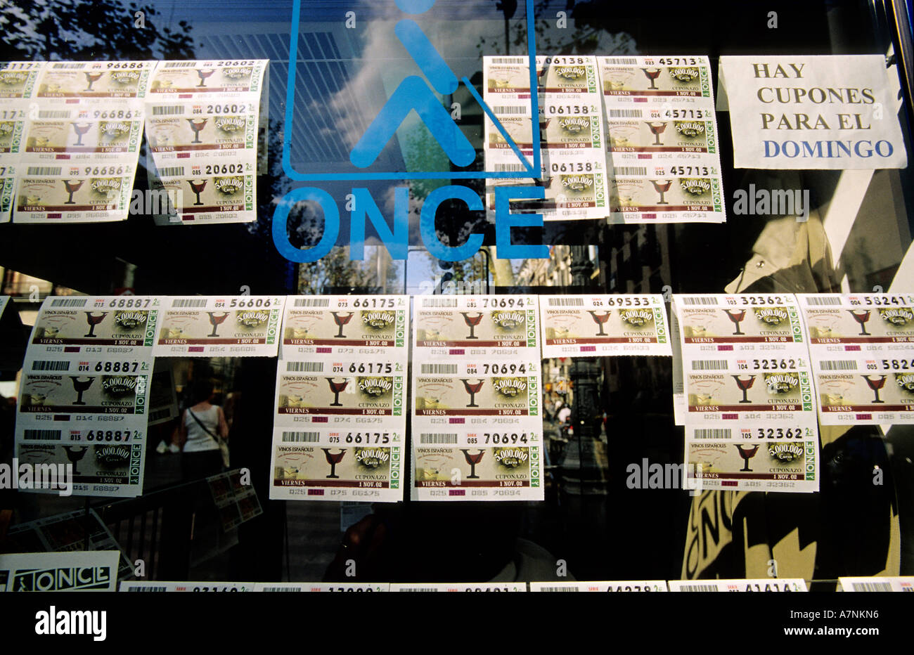 In Spagna, in Catalogna, Barcellona, la Lotteria Spagnola una volta Foto Stock