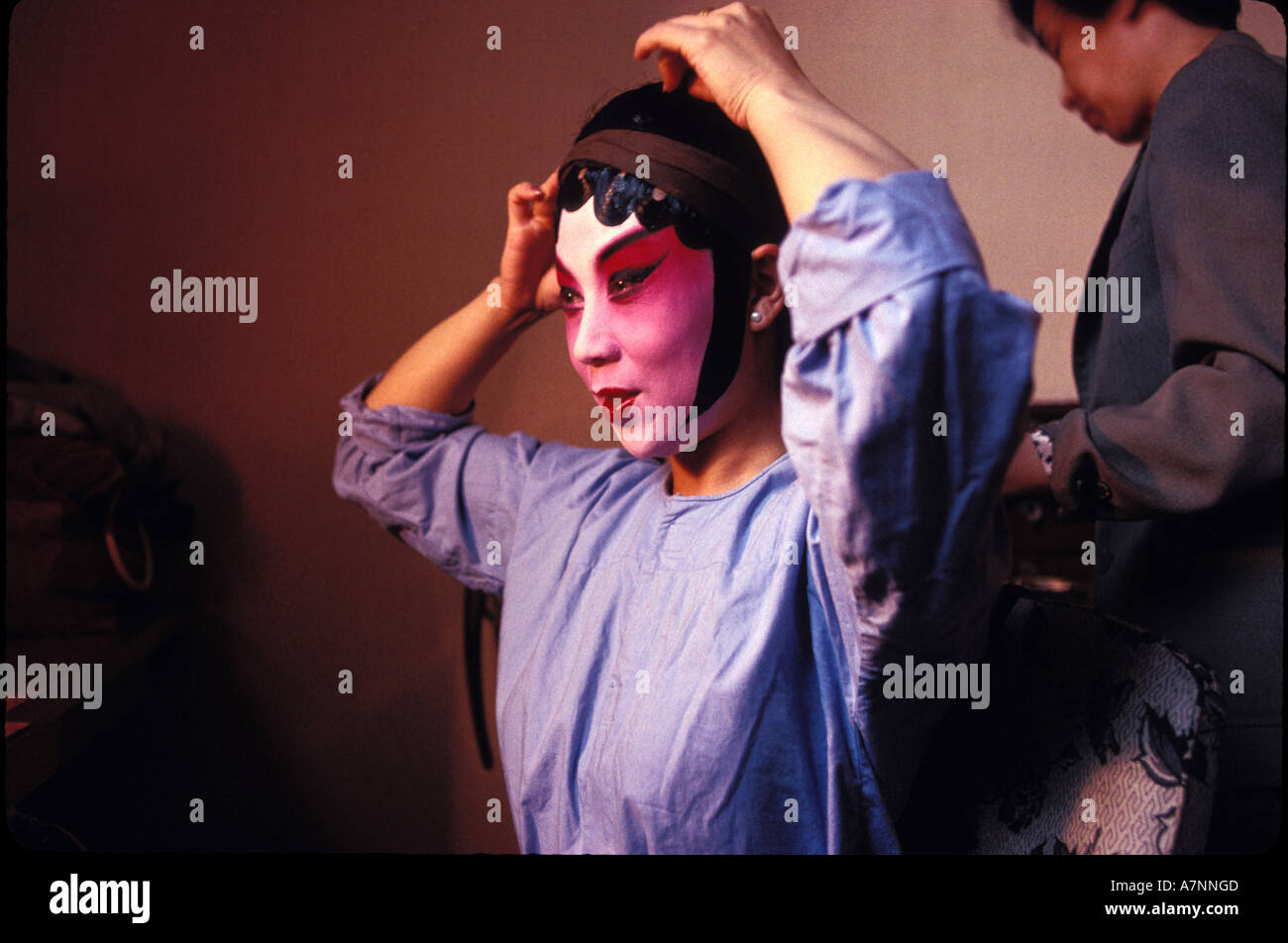 Cina, Pechino, dietro le ali dell'Opera Cinese visualizza Foto Stock