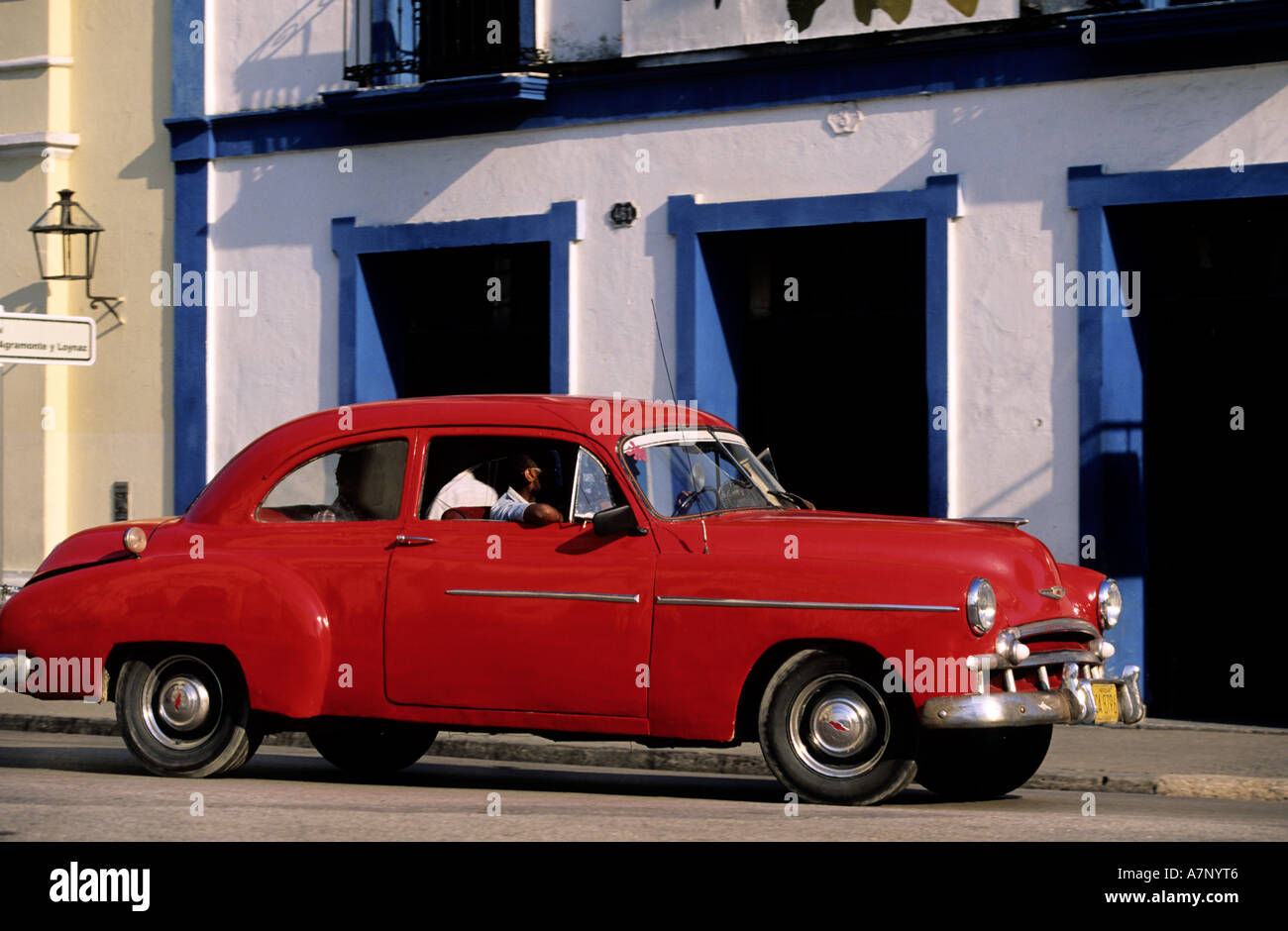 Cuba, Sancti Spiritus, vecchia vettura americana degli anni cinquanta Foto Stock