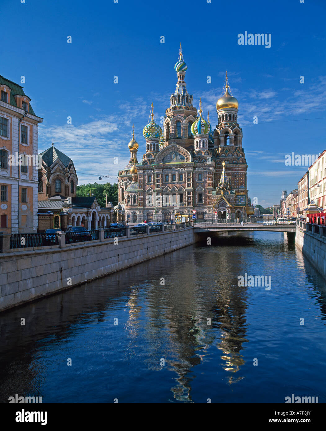 Chiesa della Resurrezione, Griboedova Canal, San Pietroburgo, Russia Foto Stock