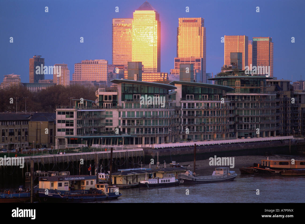 Canary Wharf, Docklands, Londra, Inghilterra Foto Stock