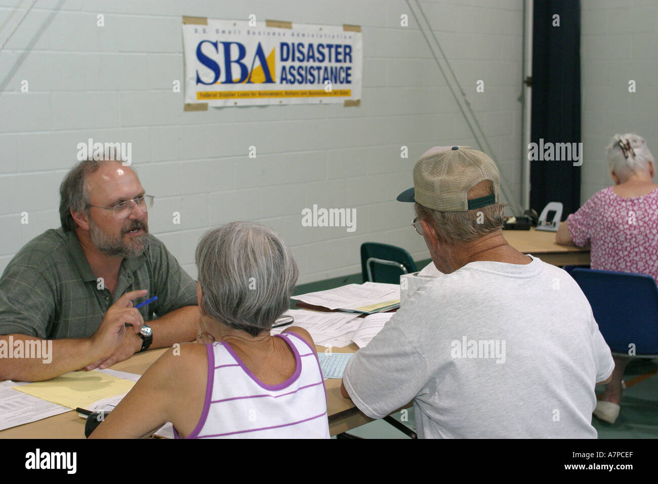 Florida Charlotte County, Port Charlotte, comunità, quartiere, residenziale, centro, centro, state FEMA Disaster Recovery Center, centro, Federal Emergency Foto Stock