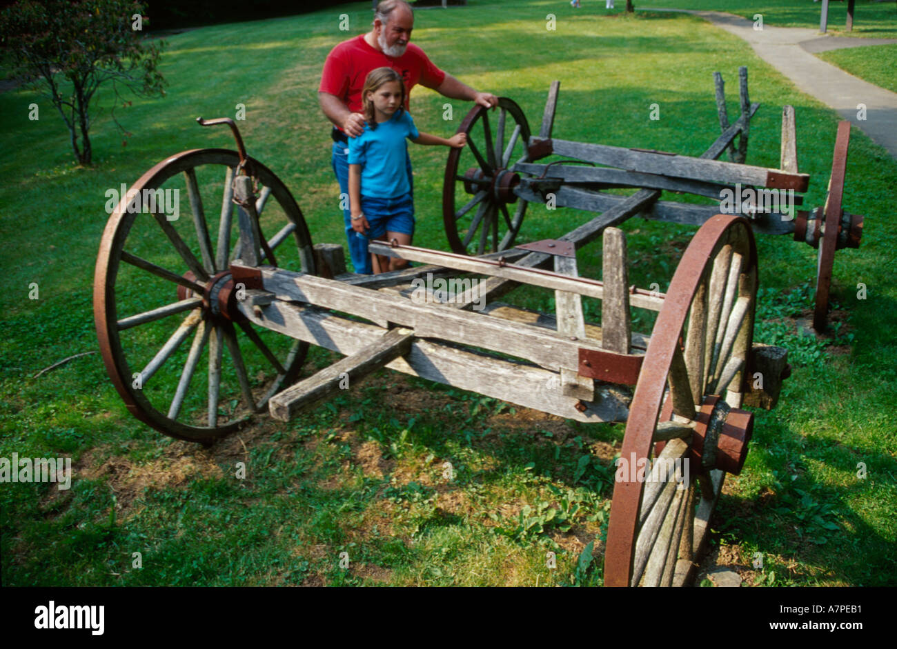 Virginia Appalachian Mountains, Southern Appalachia, Shenandoah, Blue Ridge Parkway, National Park Service, strada panoramica, viaggio in auto, natura historyl, Europa Foto Stock