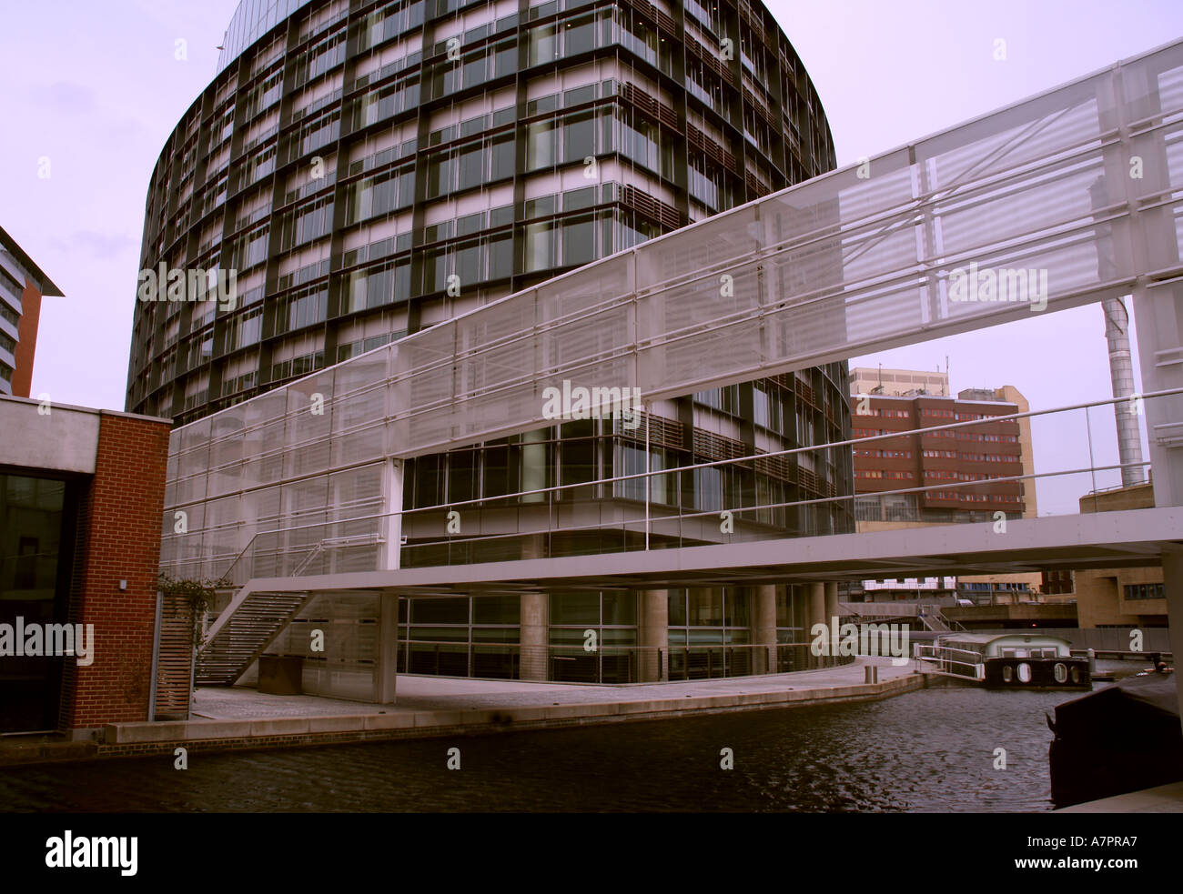 Paddington Basin nuovo sviluppo sul Regents Canal Londra Foto Stock