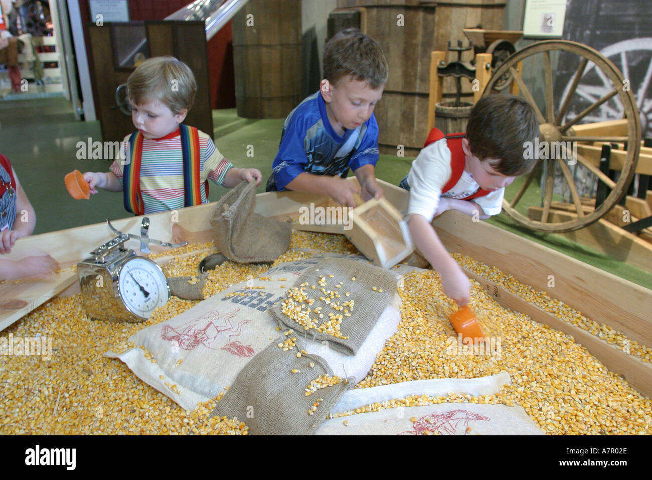 Virginia Loudoun County,Sterling,Loudoun Heritage Farm Museum,storia,collezioni,mostra collezione,promuovere,prodotti mostra vendita, Foto Stock