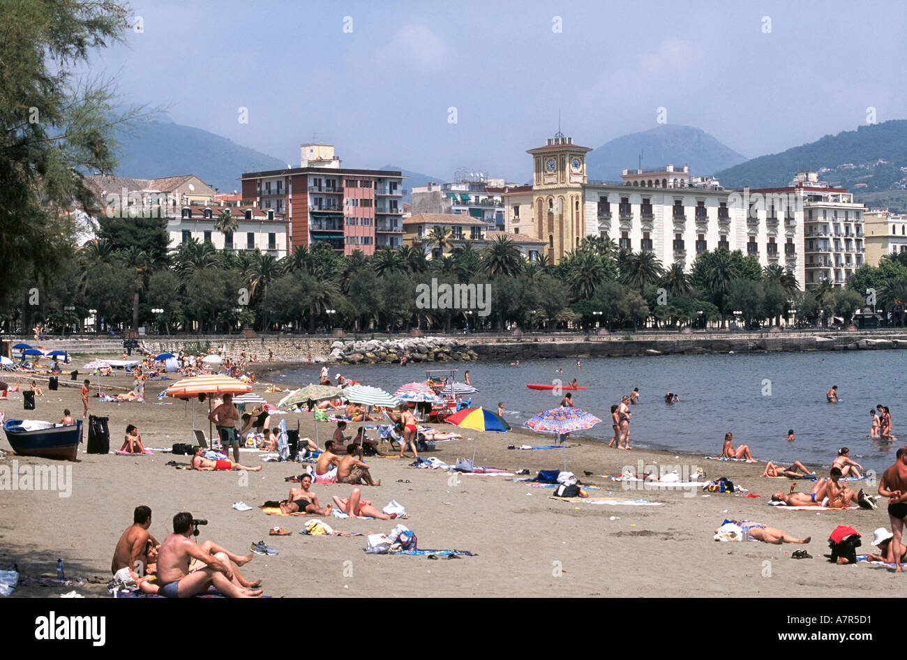 Salerno Italia sulla Costiera Amalfitana. Italia Foto Stock