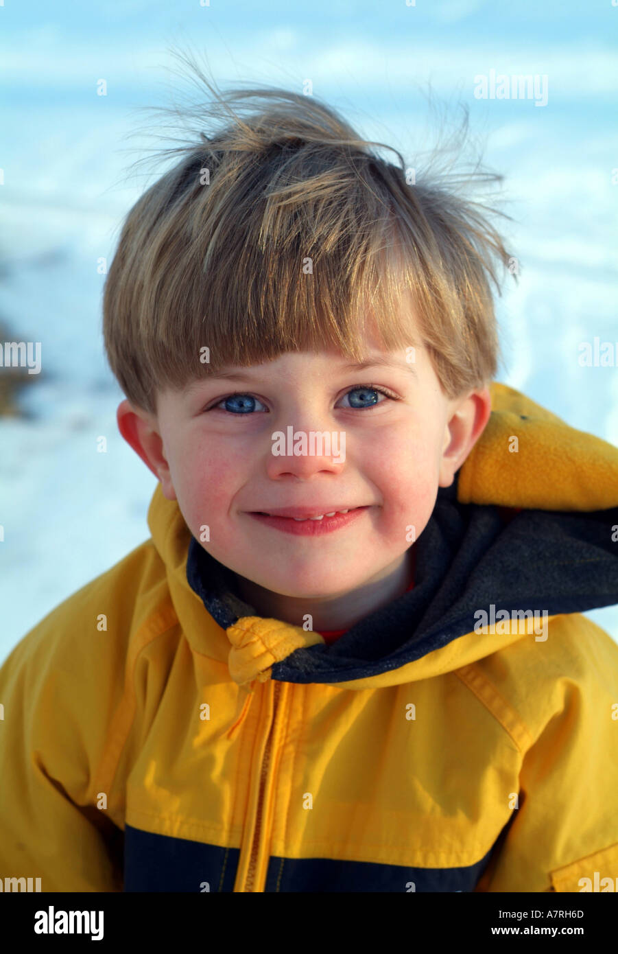 Ragazzo che sorride bambini bambino Foto Stock