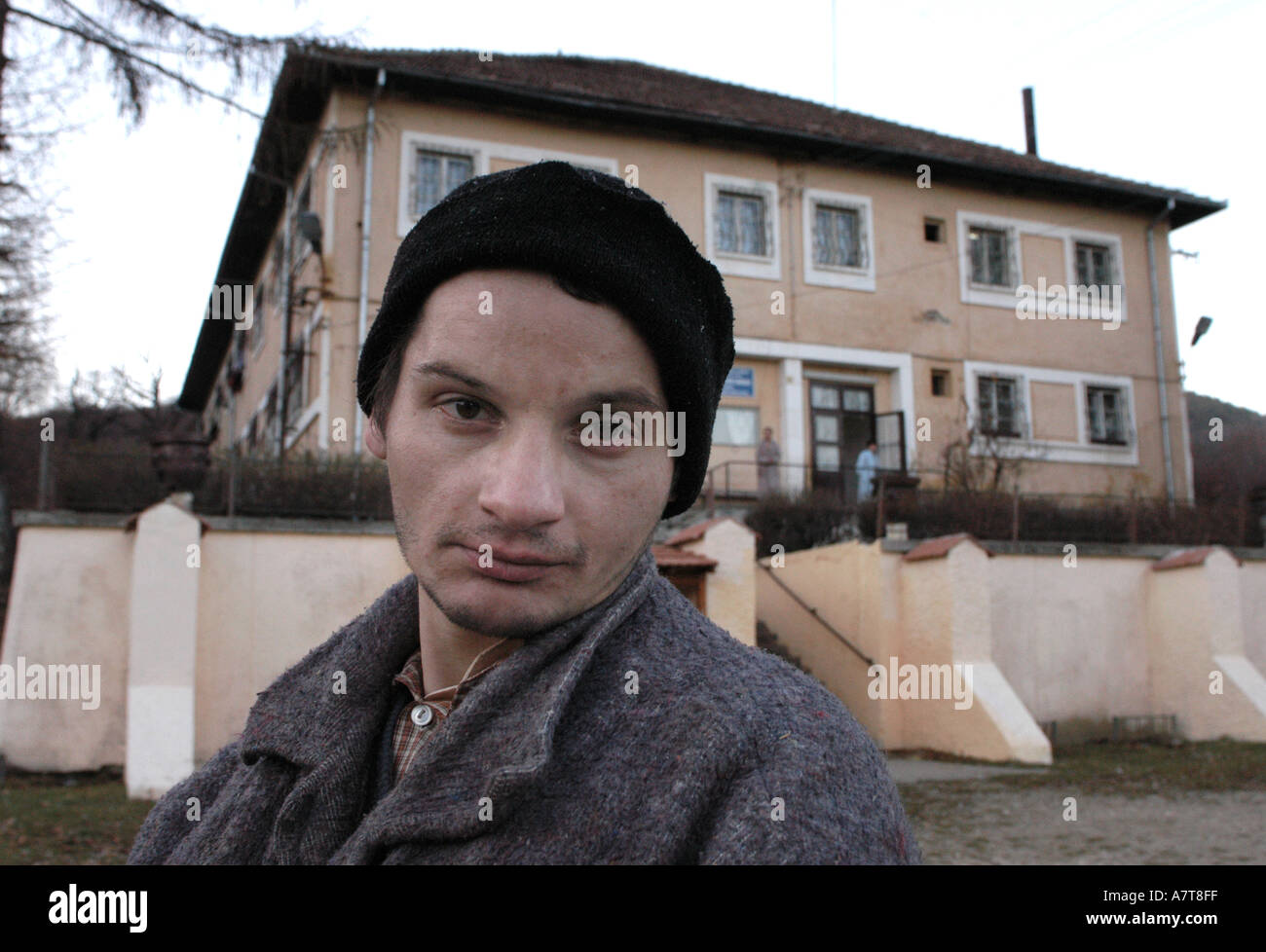 Vulcan ospedale psichiatrico Romania Foto Stock